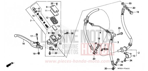 MAITRE-CYLINDRE FREIN AV. CBR1000FR de 1994